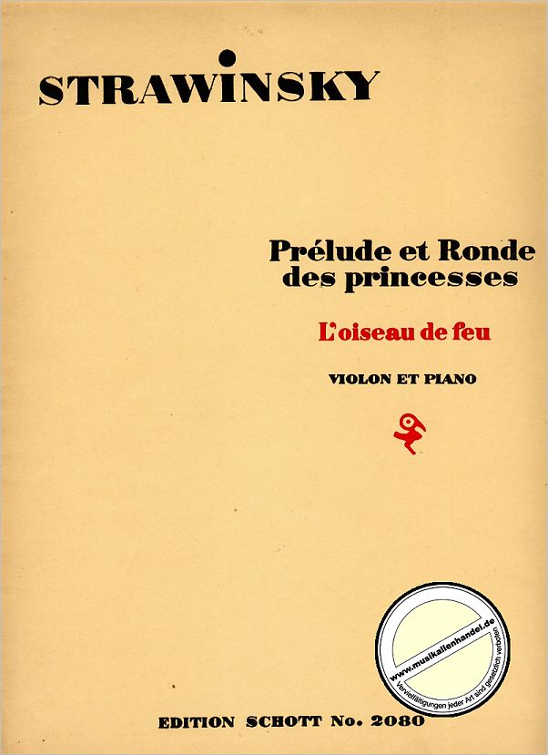 Titelbild für ED 2080 - PRELUDE + RONDE (L'OISEAU DE FEU)