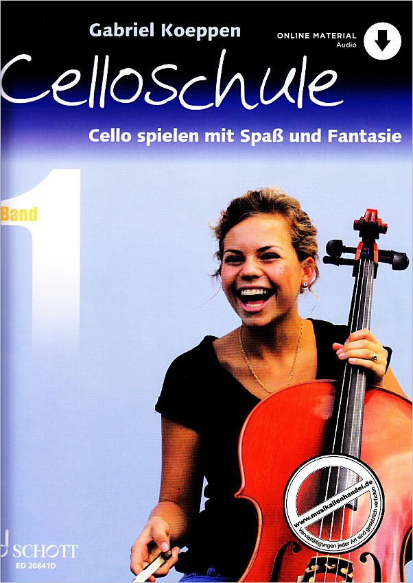 Titelbild für ED 20841D - Celloschule 1 | Cello spielen mit Spass und Fantasie