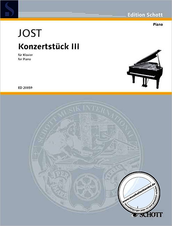 Titelbild für ED 20859 - KONZERTSTUECK 3