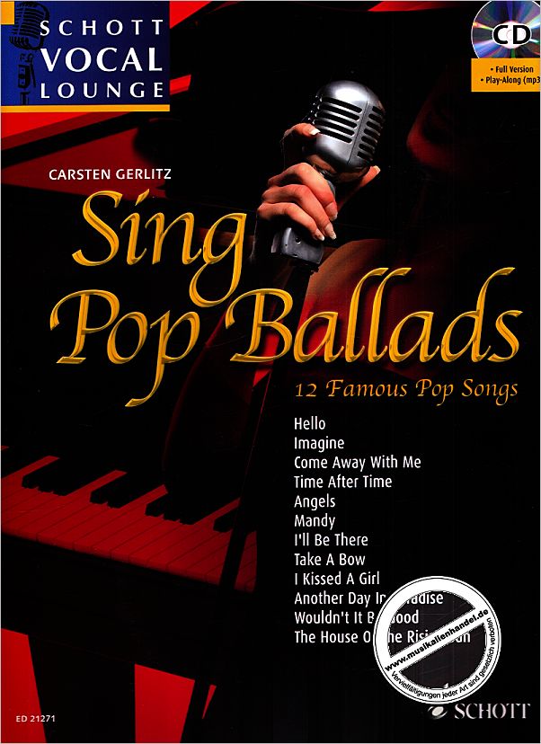 Titelbild für ED 21271 - SING POP BALLADS