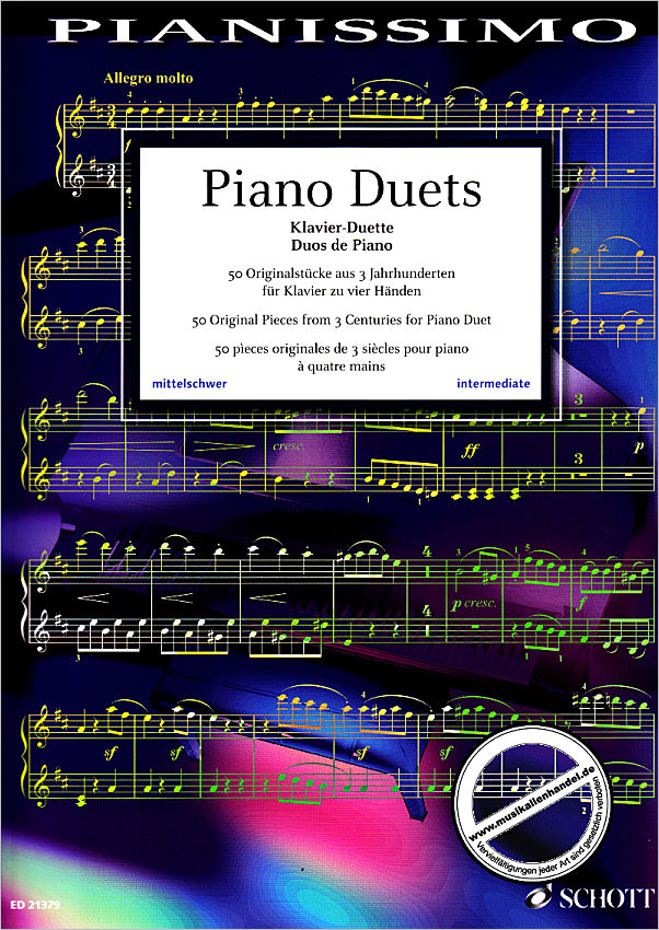 Titelbild für ED 21379 - PIANO DUETS