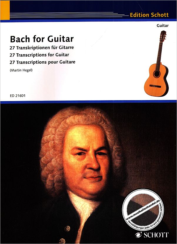 Titelbild für ED 21601 - BACH FOR GUITAR
