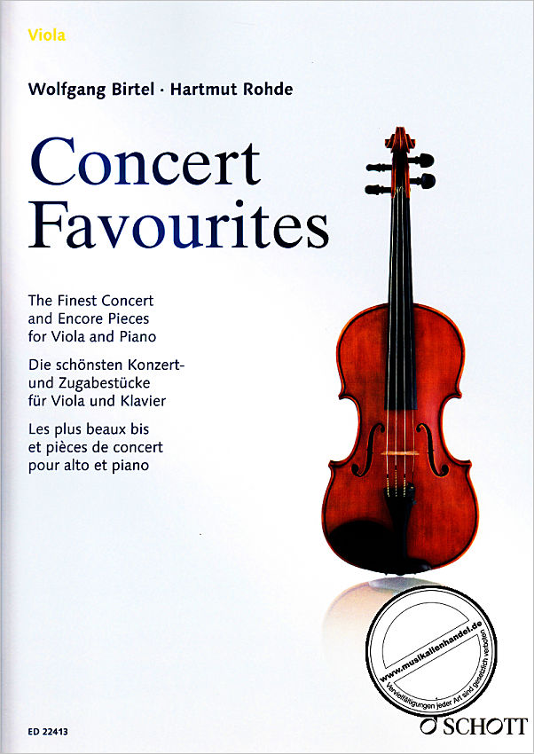 Titelbild für ED 22413 - Concert favourites | Die schönsten Konzert und Zugabestücke