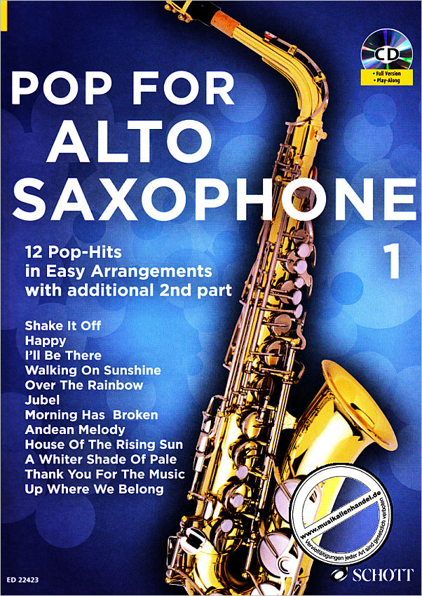 Titelbild für ED 22423 - POP FOR ALTO SAXOPHONE 1