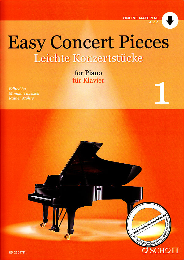 Titelbild für ED 22547D - Easy Concert pieces 1