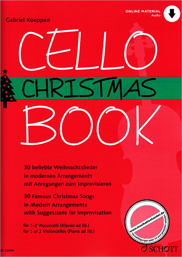 Titelbild für ED 22644 - Cello christmas book
