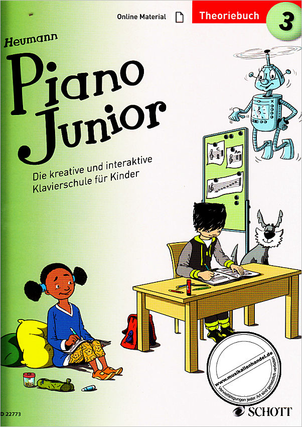 Titelbild für ED 22773 - Piano junior 3 - Theoriebuch