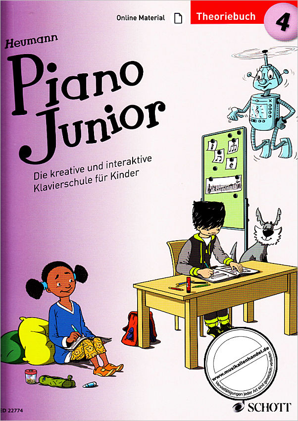 Titelbild für ED 22774 - Piano junior 4 - Theoriebuch