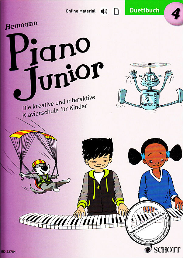 Titelbild für ED 22784 - Piano Junior 4 - Duettbuch