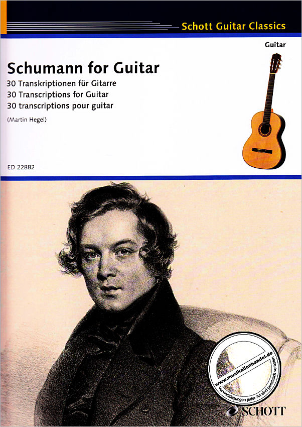Titelbild für ED 22882 - Schumann for Guitar
