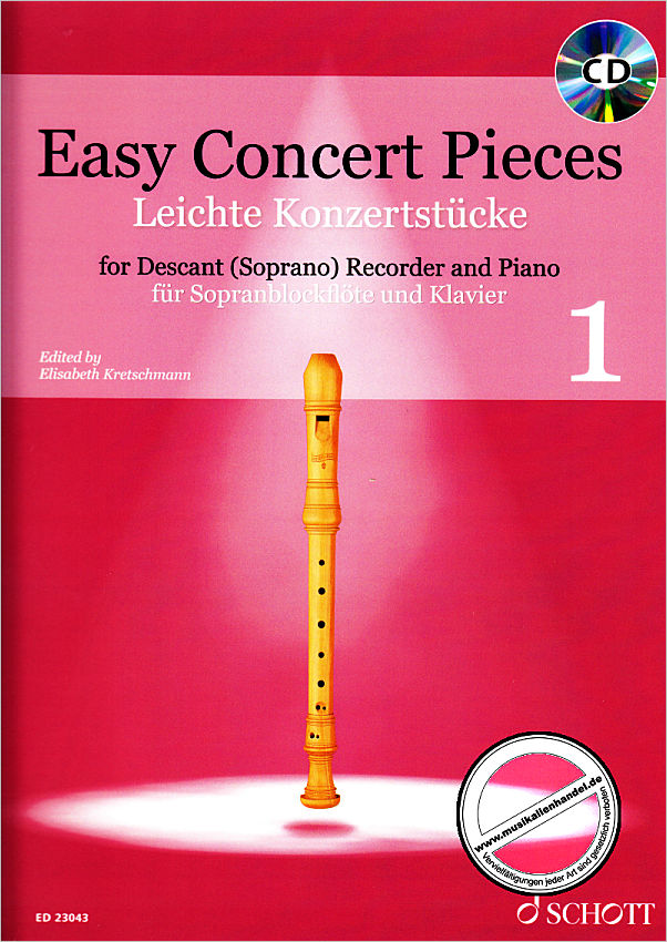Titelbild für ED 23043 - Easy Concert pieces 1