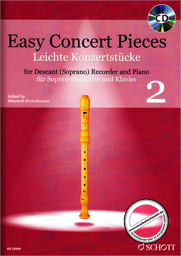 Titelbild für ED 23044 - Easy Concert pieces 2