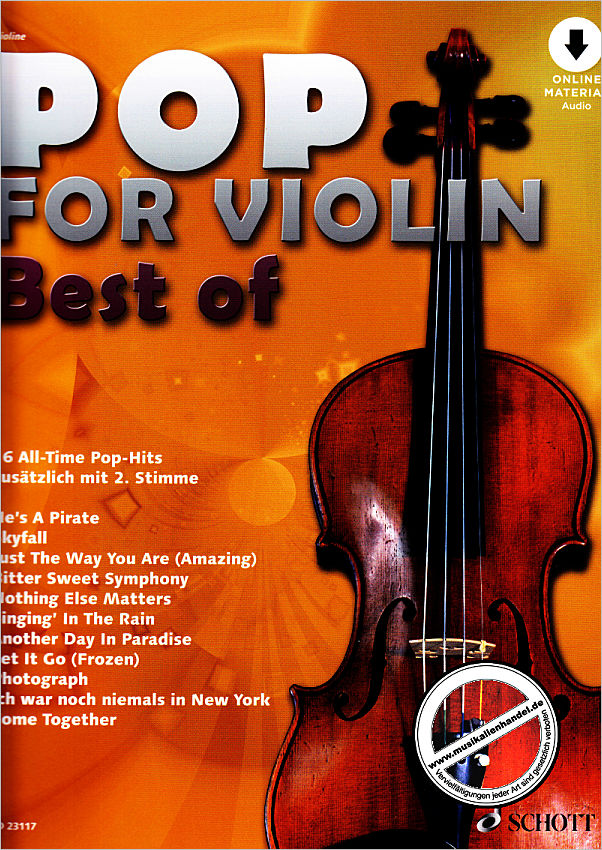Titelbild für ED 23117 - Pop for Violin - Best of