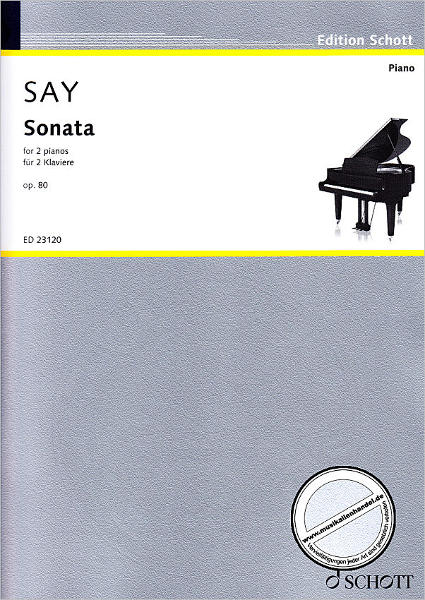 Titelbild für ED 23120 - Sonata op 80