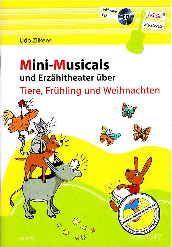 Titelbild für ED 23136 - Mini Musicals und Erzähltheater über Tiere Frühling und Weihnachten