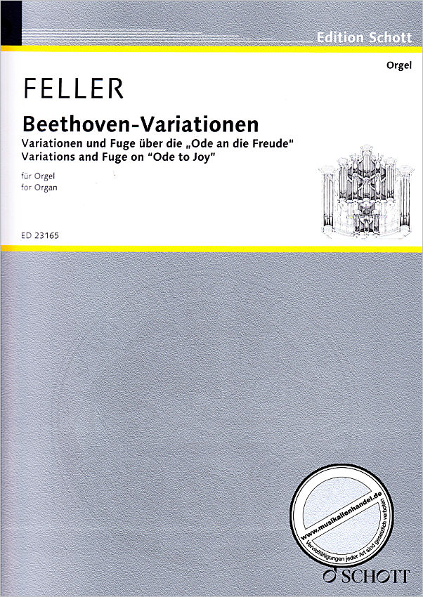 Titelbild für ED 23165 - Beethoven Variationen | Variationen und Fuge über die Ode an die Freude