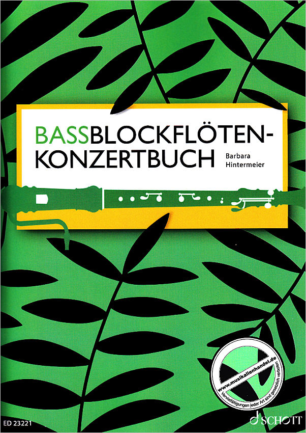 Titelbild für ED 23221 - Bassblockflötenkonzertbuch