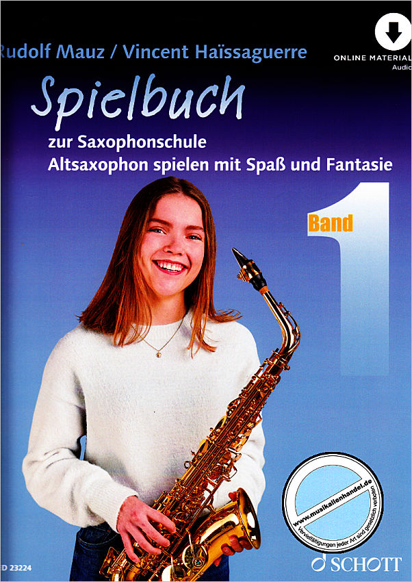 Titelbild für ED 23224 - Saxophonschule 1 - Spielheft