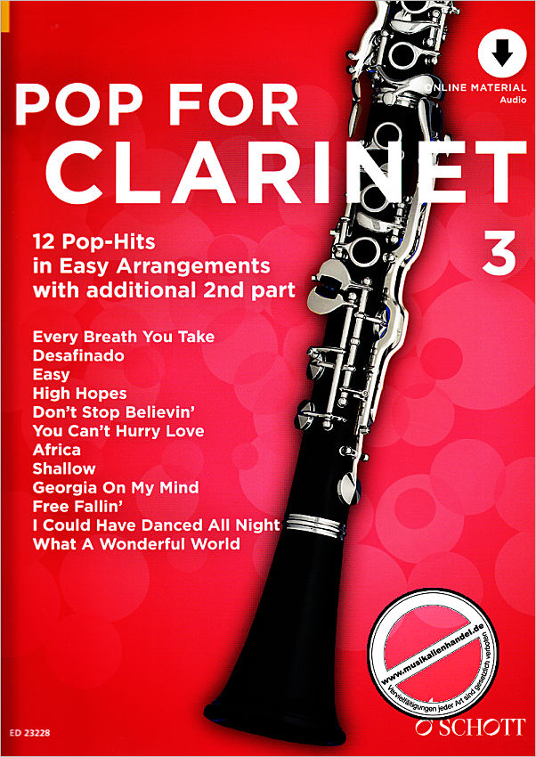 Titelbild für ED 23228 - Pop for Clarinet 3