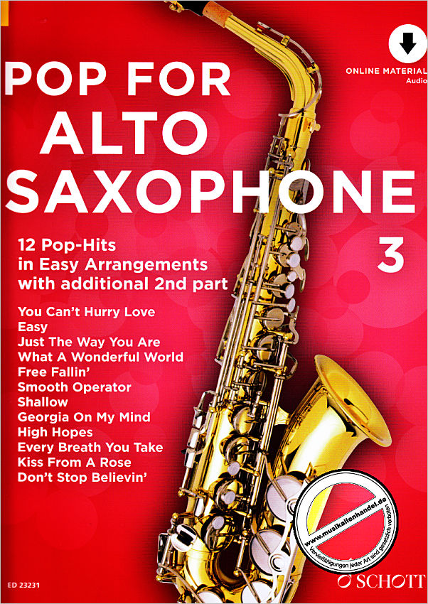 Titelbild für ED 23231 - Pop for alto saxophone 3