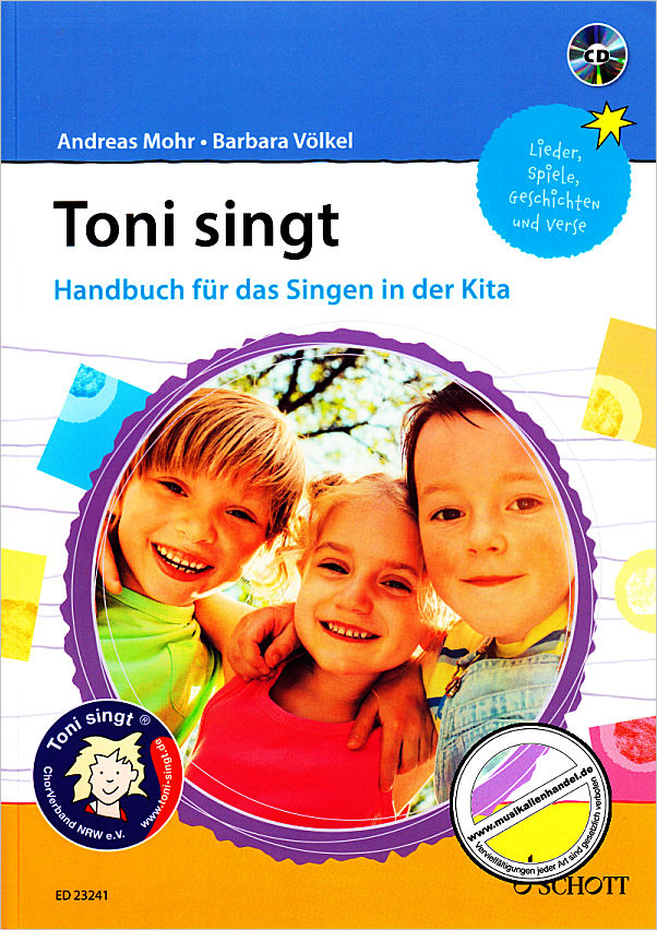 Titelbild für ED 23241 - Toni singt | Handbuch für das Singen in der Kita
