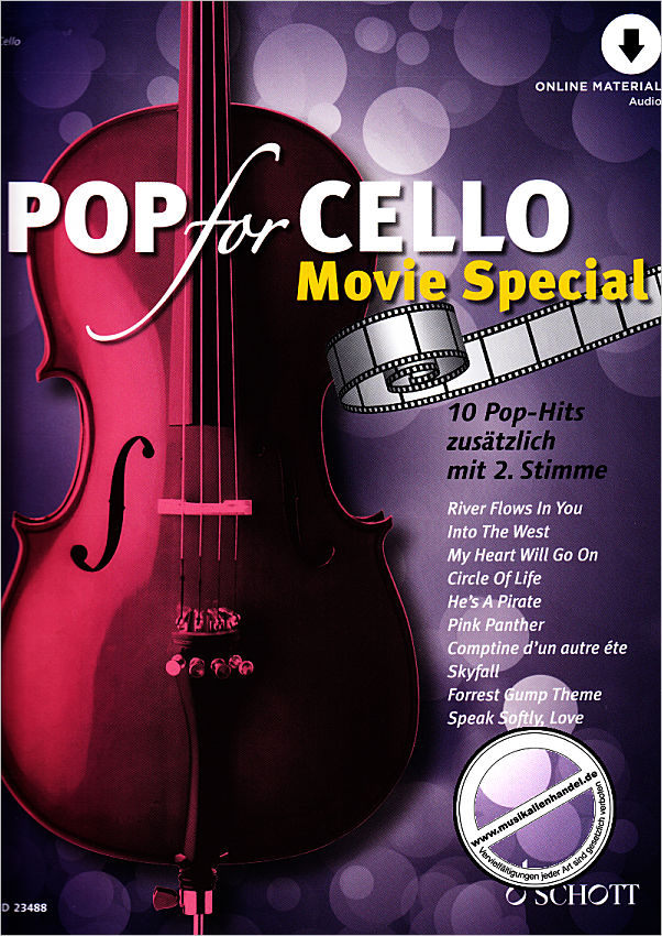Titelbild für ED 23488 - Pop for Cello - Movie special