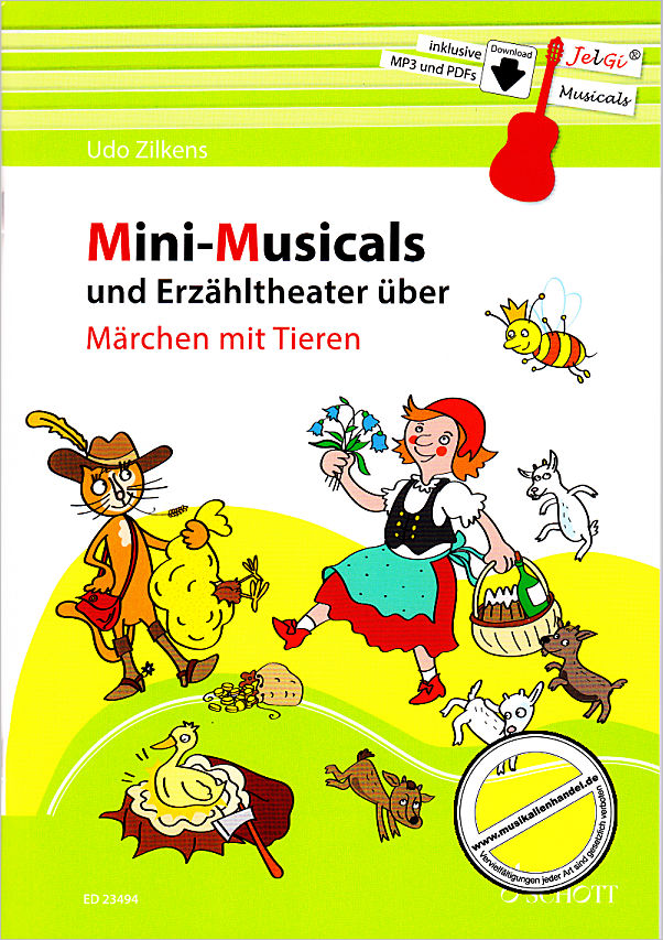 Titelbild für ED 23494 - Mini Musicals und Erzähltheater über Märchen mit Tieren