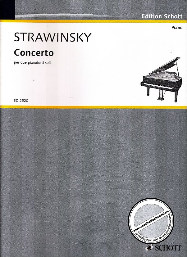 Titelbild für ED 2520 - CONCERTO PER DUE PIANOFORTI SOLI (1935)