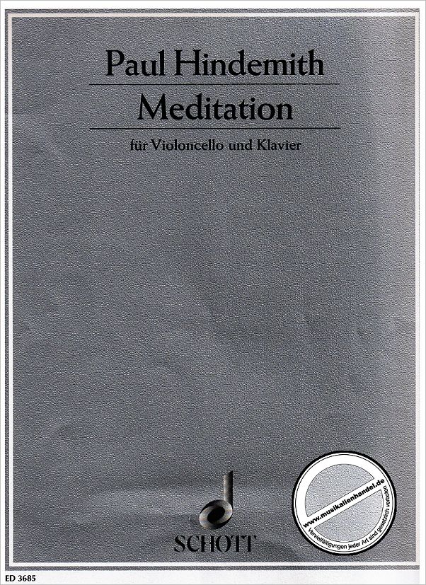 Titelbild für ED 3685 - MEDITATION AUS NOBILISSIMA VISIONE