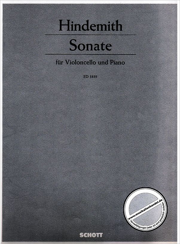 Titelbild für ED 3839 - SONATE (1948)