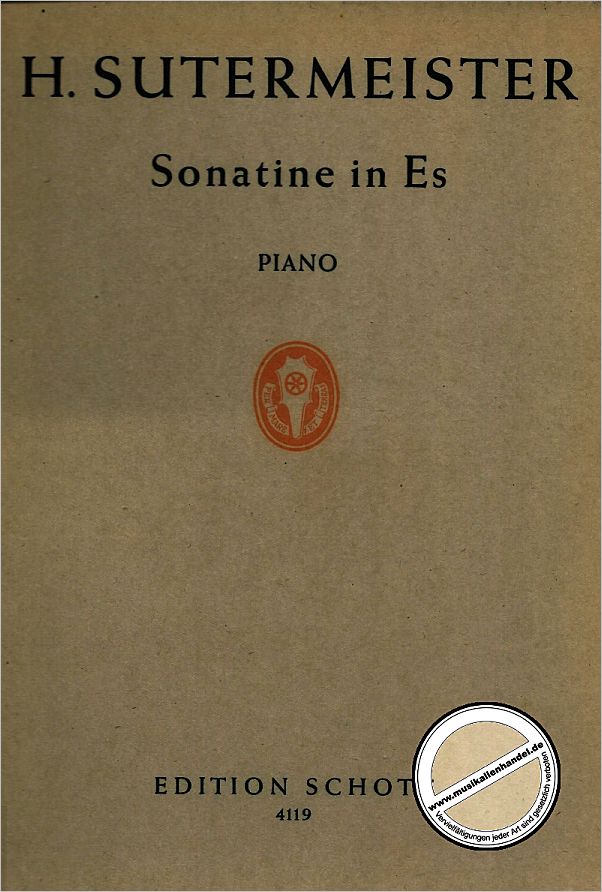 Titelbild für ED 4119 - SONATINE IN ES (1948)