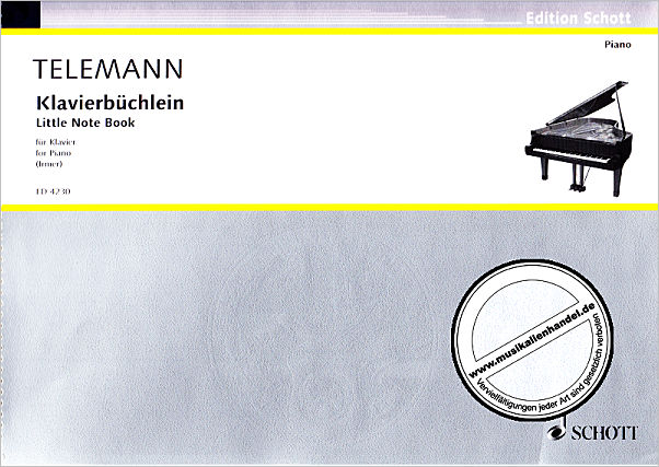 Titelbild für ED 4230 - KLAVIERBUECHLEIN