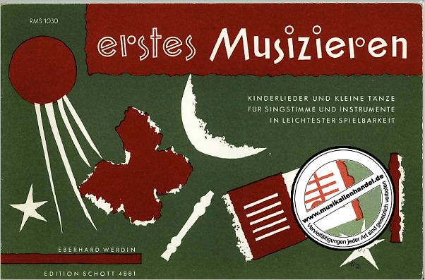 Titelbild für ED 4881 - ERSTES MUSIZIEREN - KINDERLIEDER + TAENZ