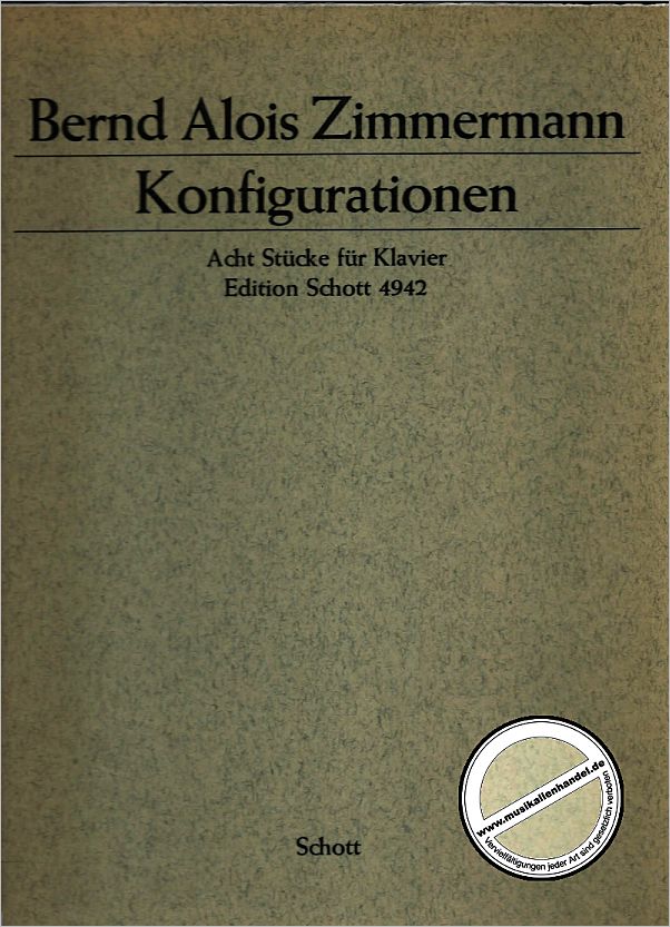 Titelbild für ED 4942 - KONFIGURATION (1956)