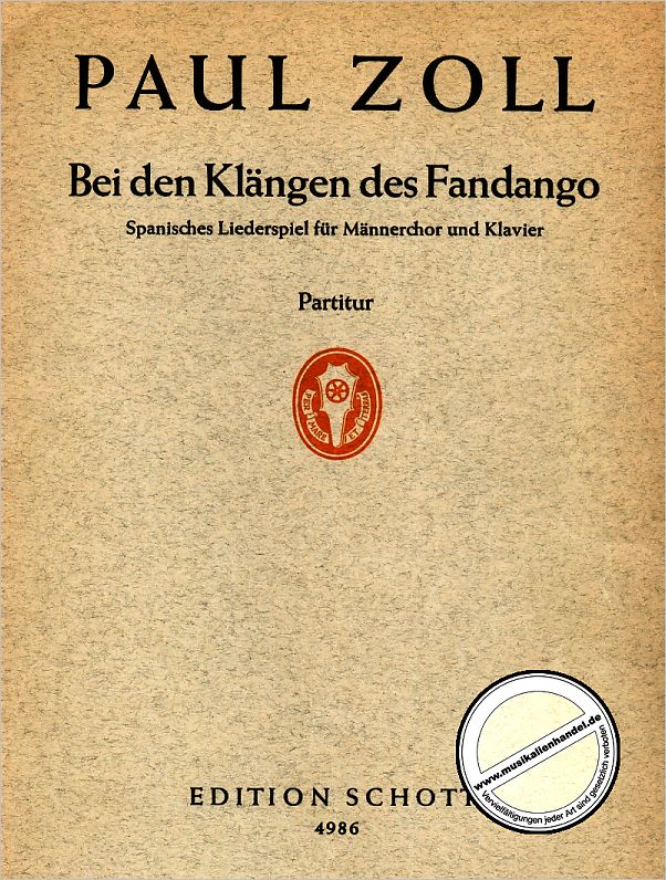 Titelbild für ED 4986 - BEI DEN KLAENGEN DES FANDANGO