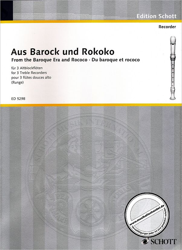 Titelbild für ED 5298 - AUS BAROCK + ROKOKO