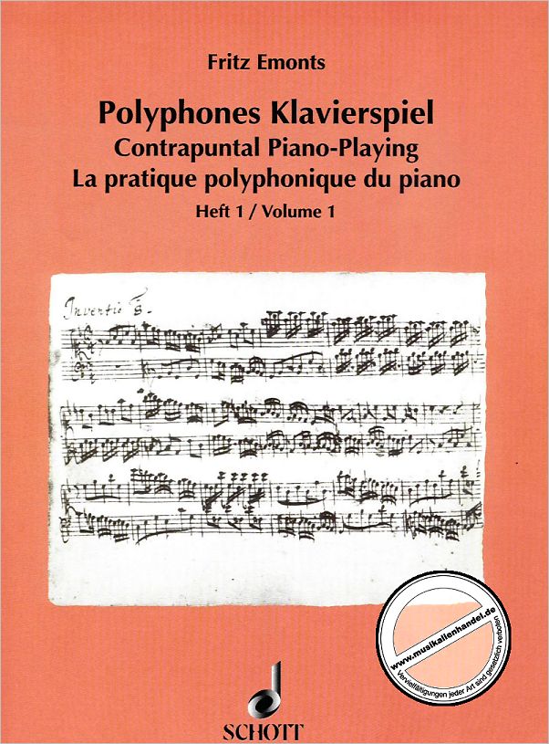 Titelbild für ED 5451 - POLYPHONES KLAVIERSPIEL 1