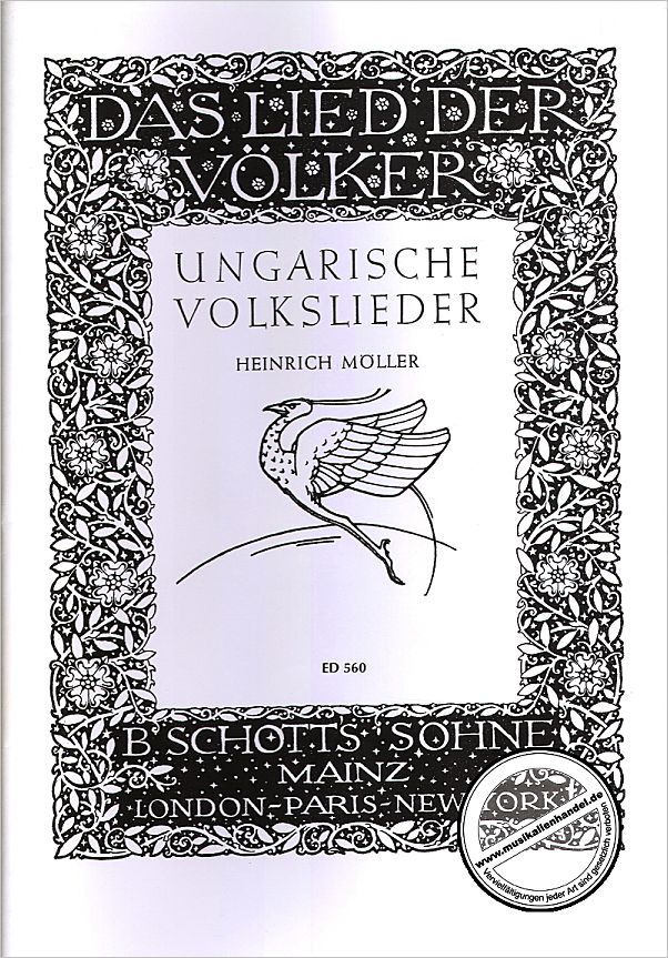Titelbild für ED 560 - DAS LIED DER VOELKER 12 - UNGARN