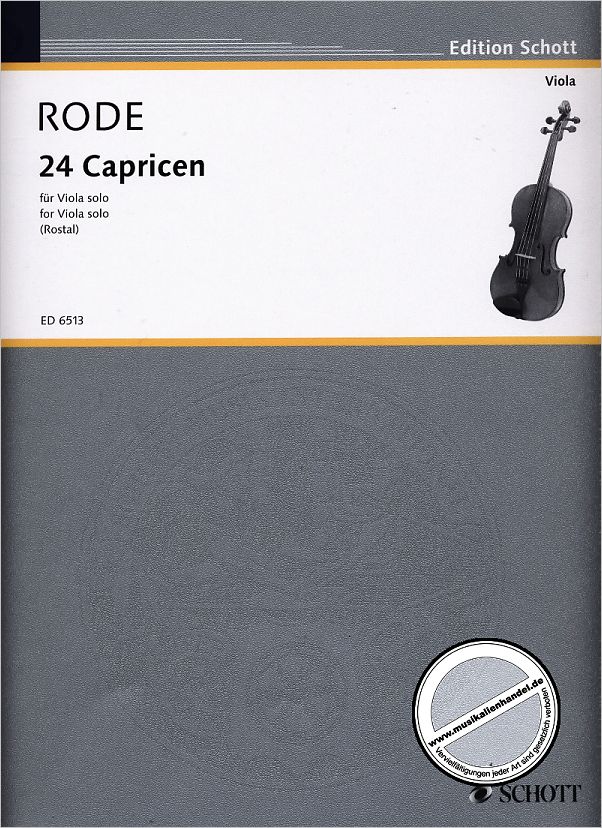 Titelbild für ED 6513 - 24 CAPRICEN IN ETUEDENFORM