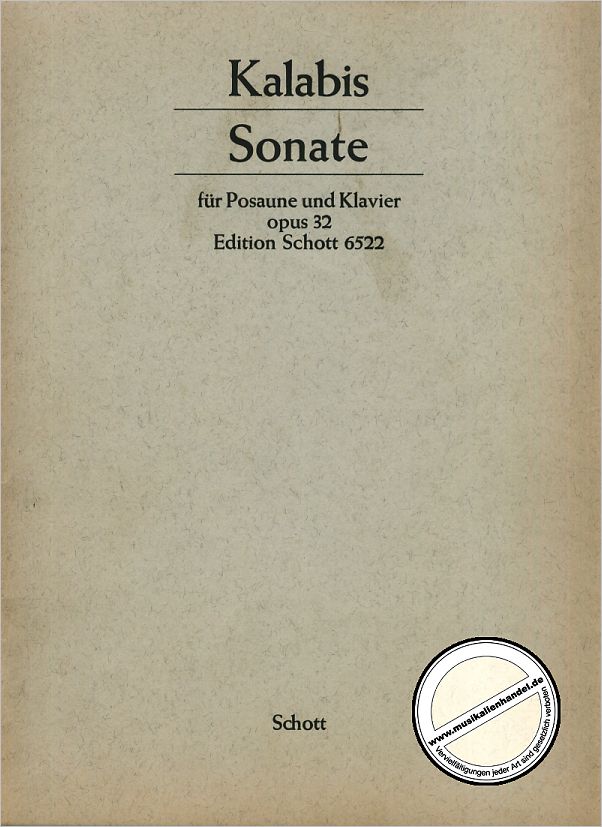 Titelbild für ED 6522 - SONATE OP 32
