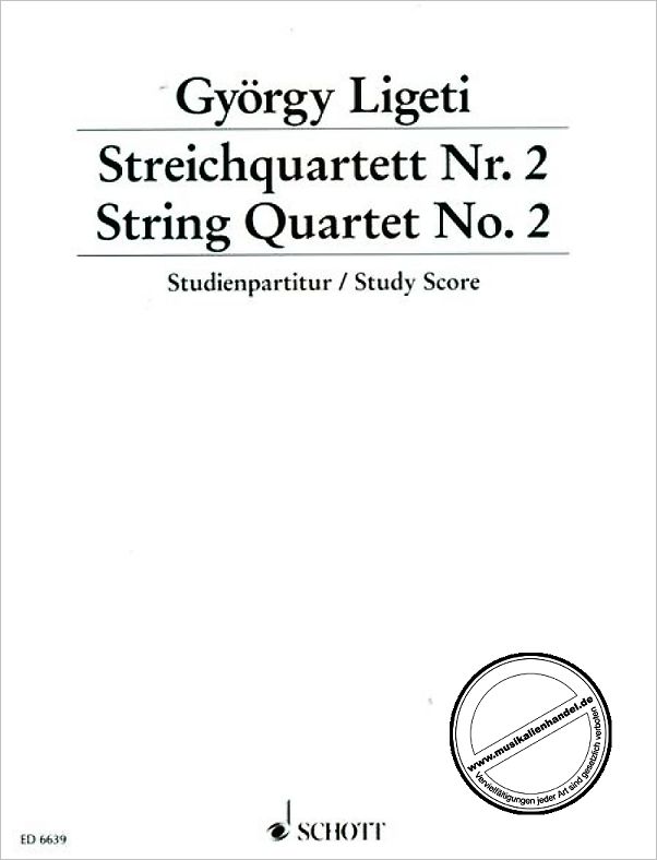 Titelbild für ED 6639 - QUARTETT 2 (1968)