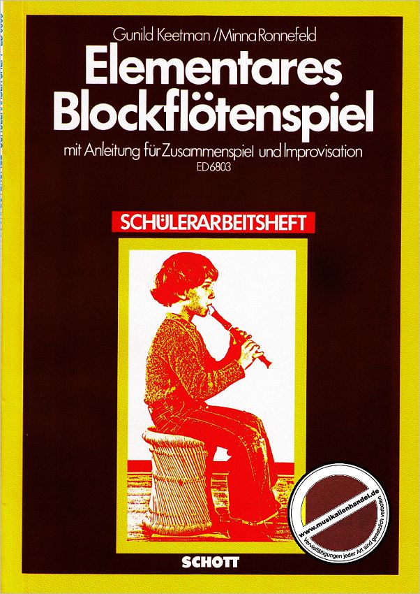 Titelbild für ED 6803 - ELEMENTARES BLOCKFLOETENSPIEL