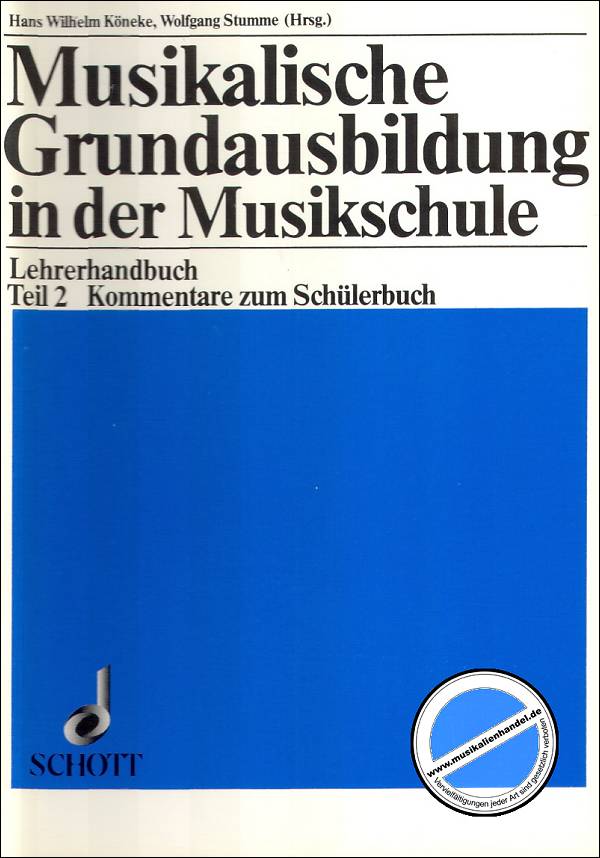 Titelbild für ED 6891 - MUSIKALISCHE GRUNDAUSBILDUNG
