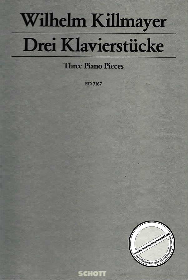 Titelbild für ED 7167 - KLAVIERSTUECKE (1982)