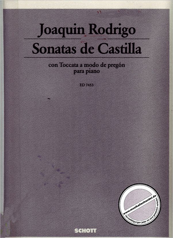 Titelbild für ED 7453 - SONATEN DE CASTILLA CON TOCCATA