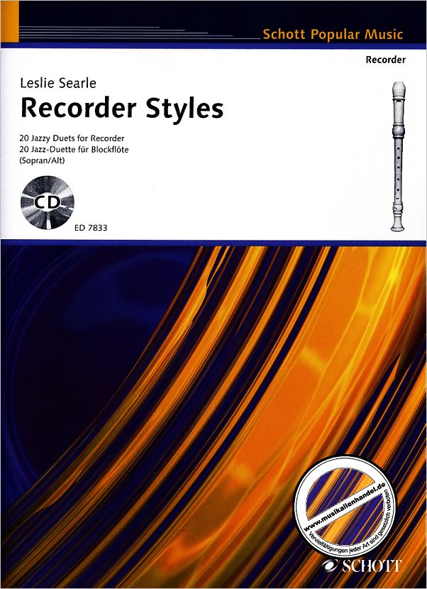 Titelbild für ED 7833 - RECORDER STYLES