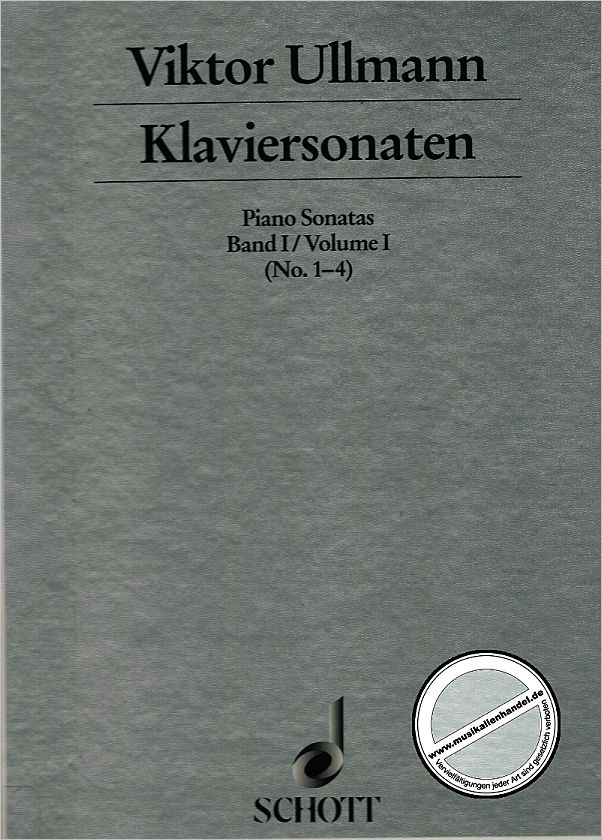 Titelbild für ED 8281 - SONATEN BD 1 (NR 1-4)