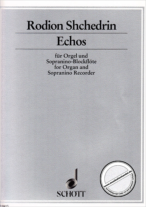 Titelbild für ED 8415 - ECHOS
