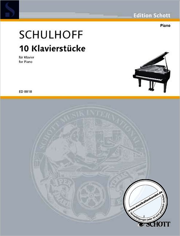 Titelbild für ED 8818 - 10 KLAVIERSTUECKE OP 30