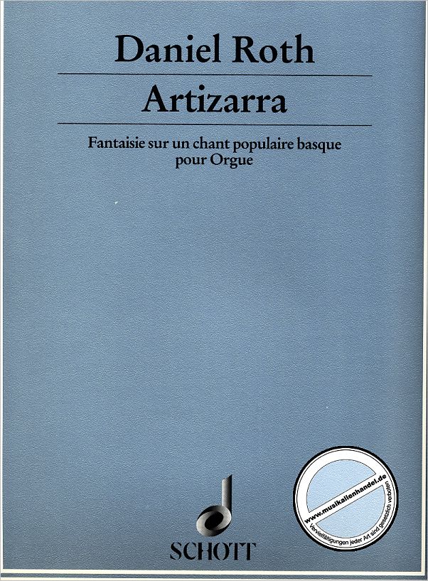Titelbild für ED 9501 - ARTIZARRA - FANTAISIE SUR UN CHANT POPULAIRE BASQUE